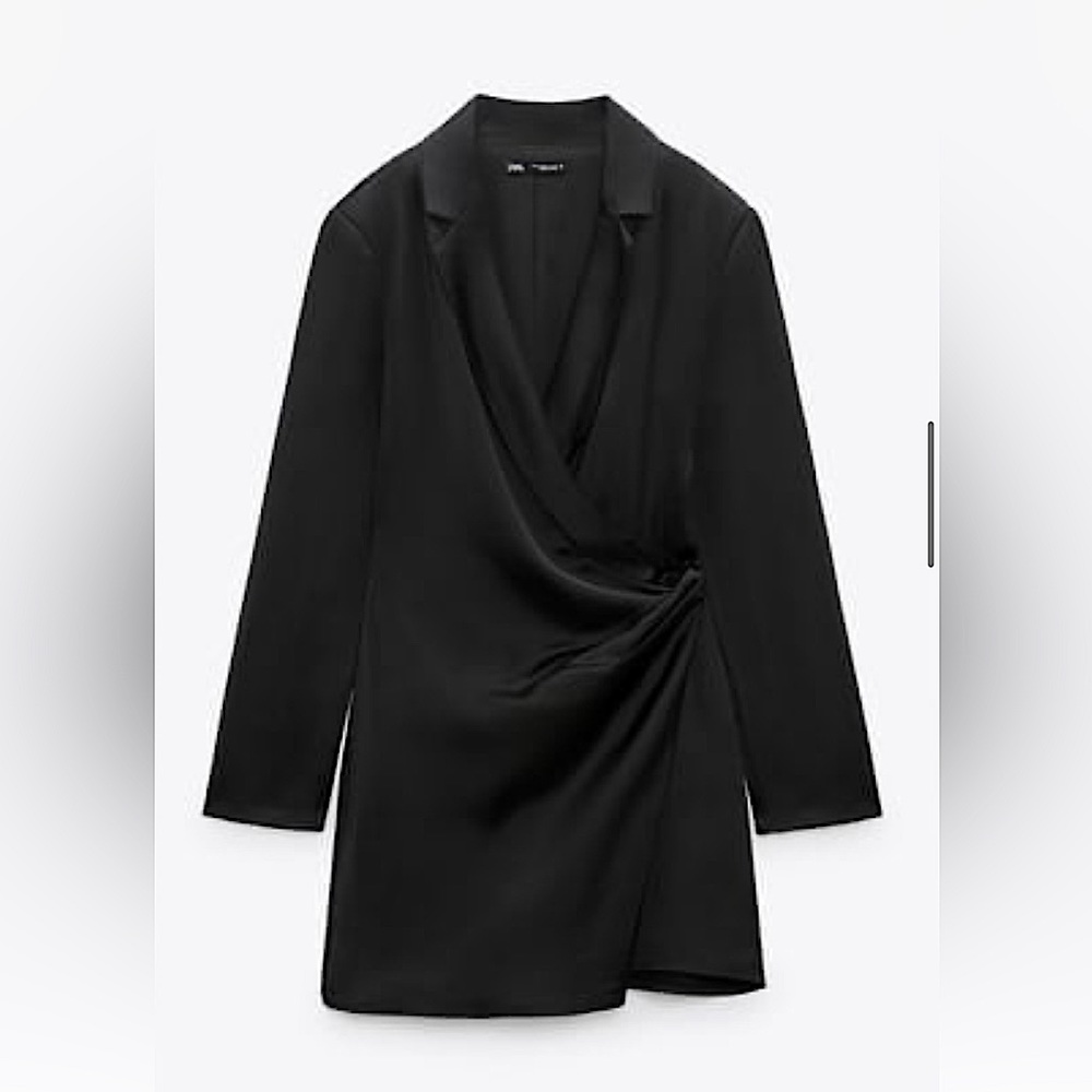 ZARA SATIN DRESS — NEW WITH TAGS — SIZE S